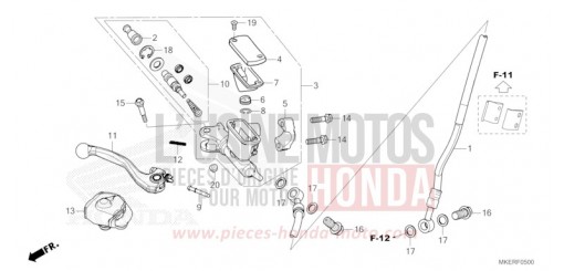 FRONT BRAKE MASTER CYLINDER CRF450RR de 2024